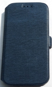 Кожен калъф тефтер стойка и клипс FLEXI Book Style текстура дизайн за телефон Huawei Y5 Y560-L01 мастилен
